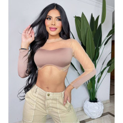 Crop Top Piel