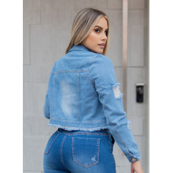 Chaqueta para mujer en jean de moda
