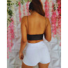 Top tipo cuero de moda para mujer